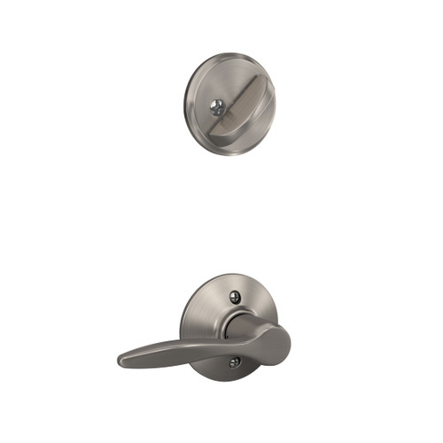 Schlage Residential F59DEL619RH Right Hand Delfayo Lever Interior Active Trim Satin Nickel Finish