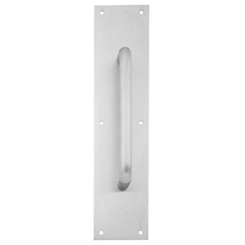 Ives Commercial 8302628315 6" Straight Pull 3/4" Round with 3-1/2" x 15" Plate Aluminum Finish