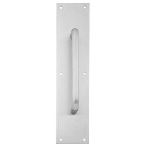 Ives Commercial 8302628616 6" Straight Pull 3/4" Round with 6" x 16" Plate Aluminum Finish