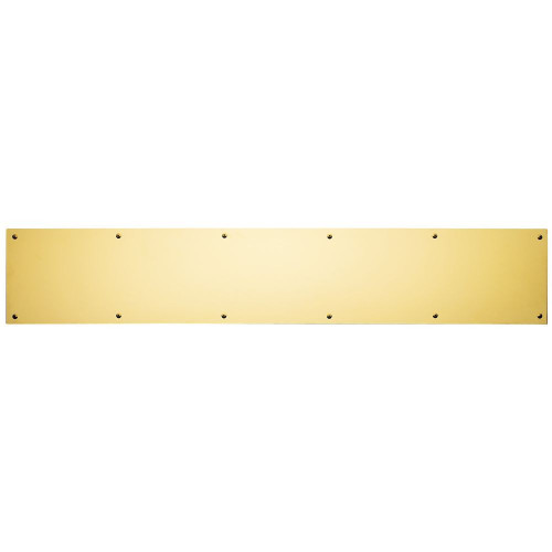 Ives Commercial 84003534 5" x 34" Kick Plate Bright Brass Finish