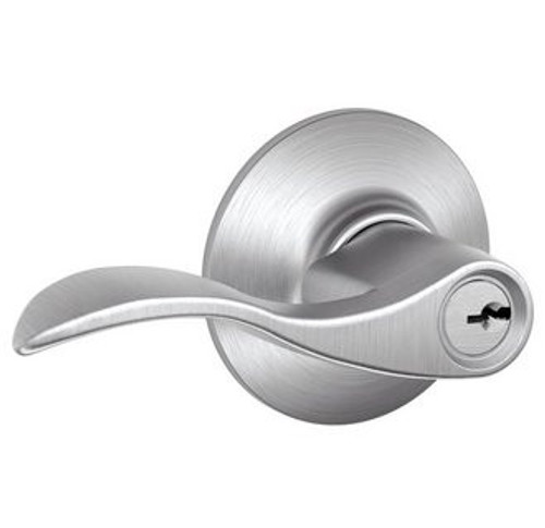 Schlage F51AACC626 Satin Chrome Keyed Entry Accent Style Lever