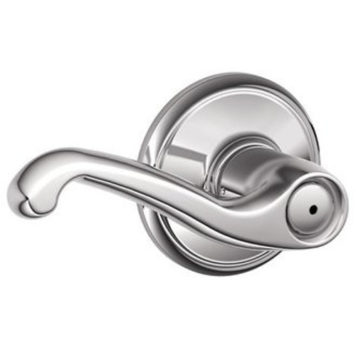 Schlage F40FLA625 Bright Chrome Privacy Flair Style Lever