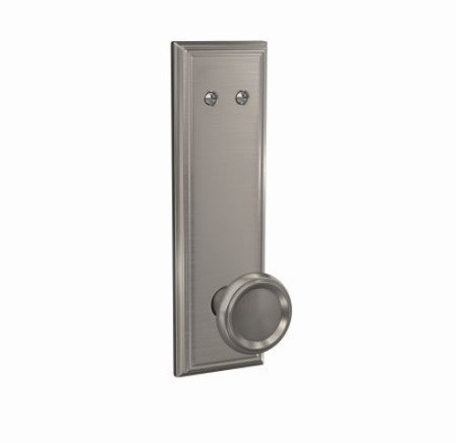 Schlage FCT94OFM619ADD Offerman Knob with Addison Rose Satin Nickel Dummy Handlesets (Interior Side Only)