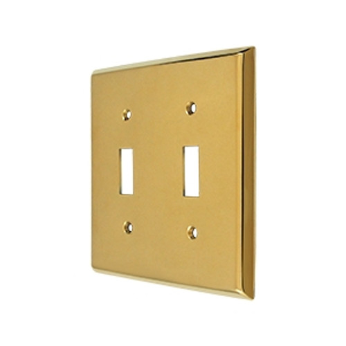 Deltana SWP4761CR003 Lifetime Polished Brass Solid Brass Double Standard Plate