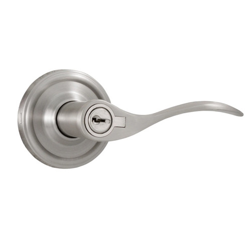 Weslock R0640UNUNSL23 Right Hand Bordeau Entry Lock with Adjustable Latch and Full Lip Strike Satin Nickel Finish