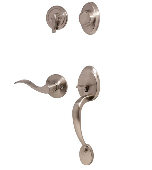 Weslock R2815-NXN0020 Hillcrest Dummy Handleset with Right Hand New Haven Trim Satin Nickel Finish