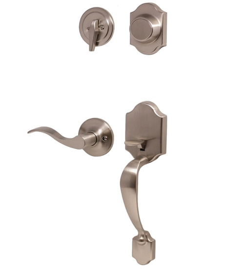 Weslock R2825-NXN0020 Parkside Dummy Handleset with Right Hand New Haven Lever Satin Nickel Finish