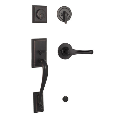 Weslock 02835-1V10020 Mercy Dummy Handleset with Somerset Lever Oil Rubbed Bronze Finish