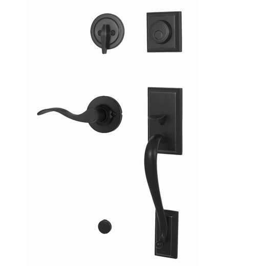 Weslock R2835-2X20020 Mercy Dummy Handleset with Right Hand New Haven Lever Matte Black Finish