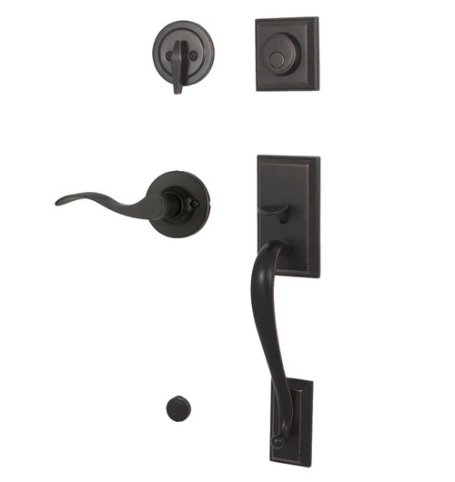 Weslock R2835-1X10020 Mercy Dummy Handleset with Right Hand New Haven Lever Oil Rubbed Bronze Finish