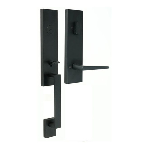 Weslock 02875-2720020 Leighton Dummy Handleset with Philtower Lever Trim Matte Black Finish