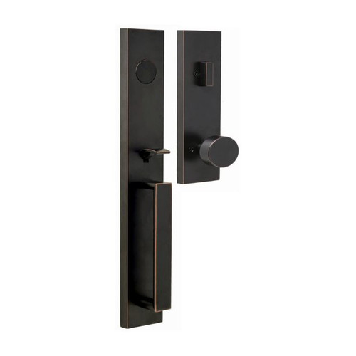 Weslock 02895-1410020 Xanthis Dummy Handleset with Mesa Knob Trim Oil Rubbed Bronze Finish