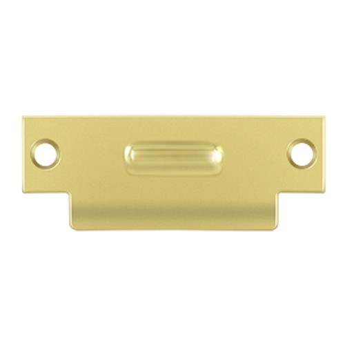 Deltana TSRCA4875U3 Polished Brass Strike for Roller Catch