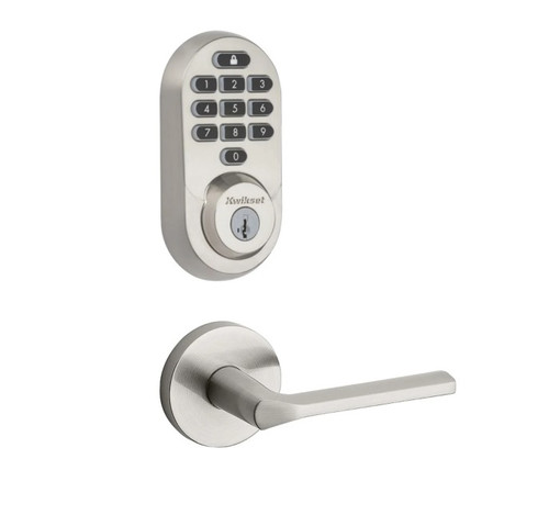 Kwikset 938WIFIKYPD-720LSLRDT-15 Halo Wi-Fi Enabled Smart Lock Deadbolt with Keypad And Libson Lever Satin Nickel Finish