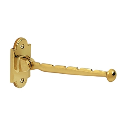 Deltana VH65CR003 Lifetime Polished Brass Solid Brass Valet Hook