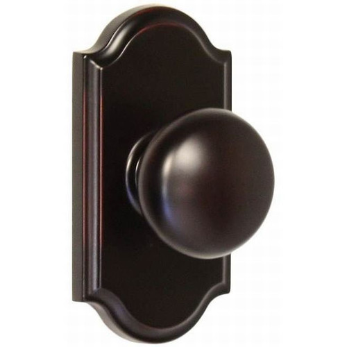 Weslock 1700I-1 Oil Rubbed Bronze Impresa Passage Knob with Premiere Rosette