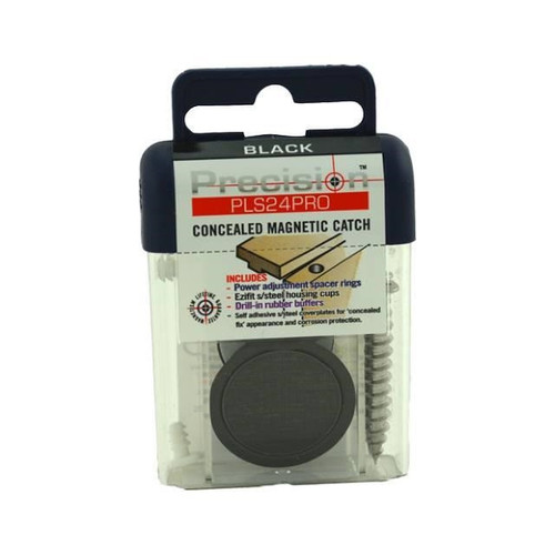 Copy of Precision Lock PLS24PRO-BLK  (OS) Magnetic Catch with Adjustable Strength Black Finish