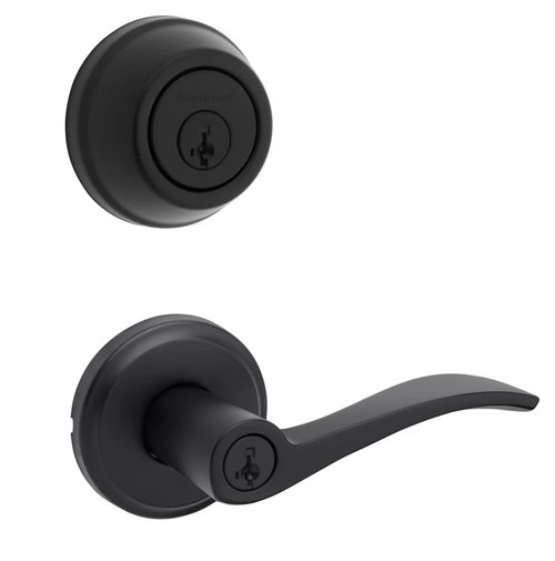 Kwikset 780-405HYL-514 Matte Black Single Cylinder Deadbolt with