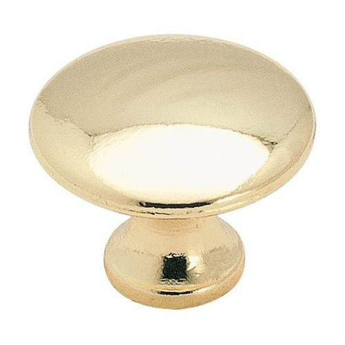 Amerock 255PB-25PACK Pack of 25 1-1/4" (32 mm) Diameter Allison Value Cabinet Knob Bright Brass Finish