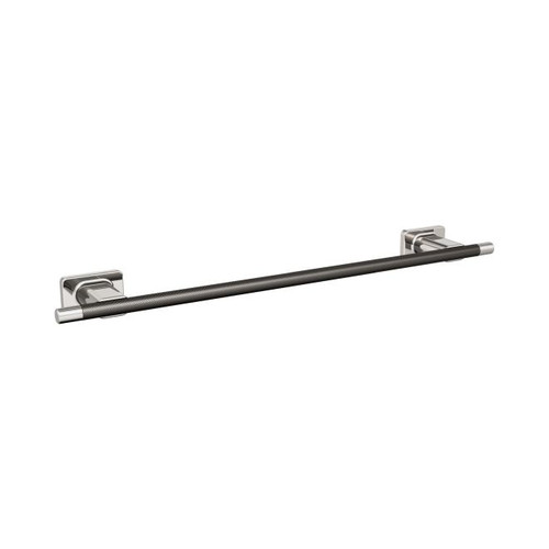 Amerock BH26614PNGM Esquire 18" Towel Bar Polished Nickel by Gunmetal Finish