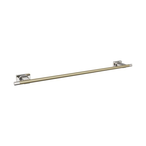 Amerock BH26615PNBBZ Esquire 24" Towel Bar Polished Nickel by Golden Champagne Finish