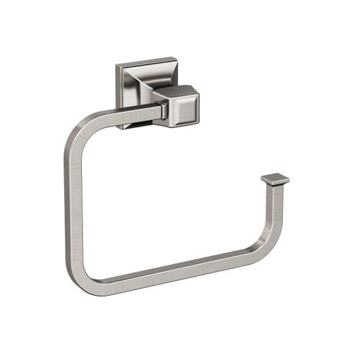 Amerock BH36022G10 Mulholland Towel Ring Satin Nickel Finish