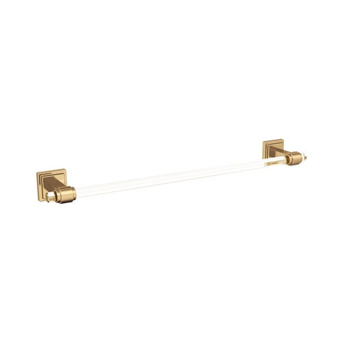 Amerock BH36063CCZ Glacio 18" Towel Bar Clear by Champagne Bronze Finish