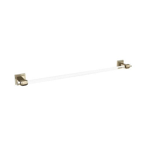 Amerock BH36064CBBZ Glacio 24" Towel Bar Clear by Golden Champagne Finish