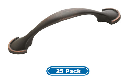 Amerock BP173ORB-25PACK Pack of 25 3" (76 mm) Center to Center Fairfield Cabinet Pull Oil Rubbed Bronze Finish