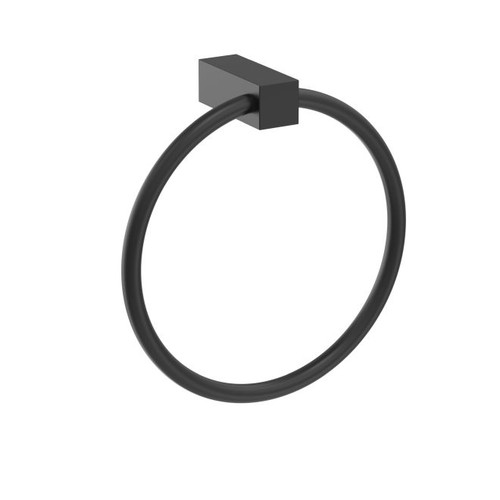 Amerock BH36082MB Monument Towel Ring Matte Black Finish