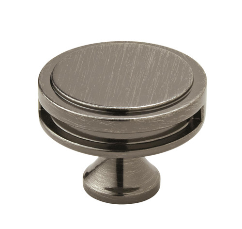 Amerock BP36604GM 1-3/4" (44 mm) Oberon Cabinet Knob Gunmetal Finish