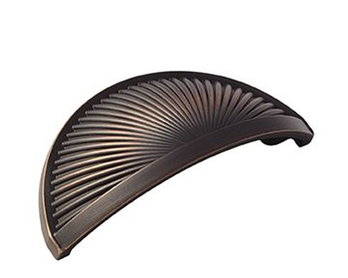 Amerock BP36615ORB 3" (76 mm) Center to Center Sea Grass Cabinet Cup Pull Oil Rubbed Bronze Finish