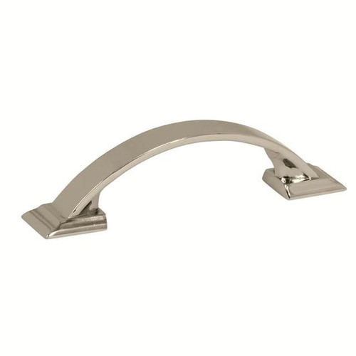 Amerock BP29349PN 3" (76 mm) Center to Center Candler Cabinet Pull Polished Nickel Finish