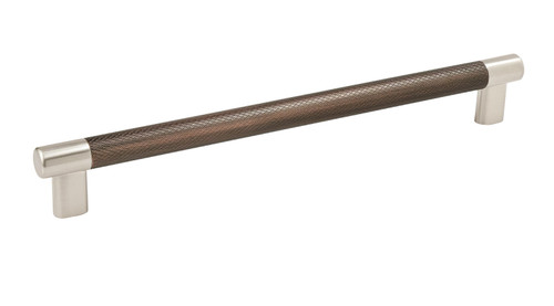 Amerock BP36560G10ORB 10-1/16" (256 mm) Center to Center Esquire Cabinet Pull Satin Nickel by Oil Rubbed Bronze Finish