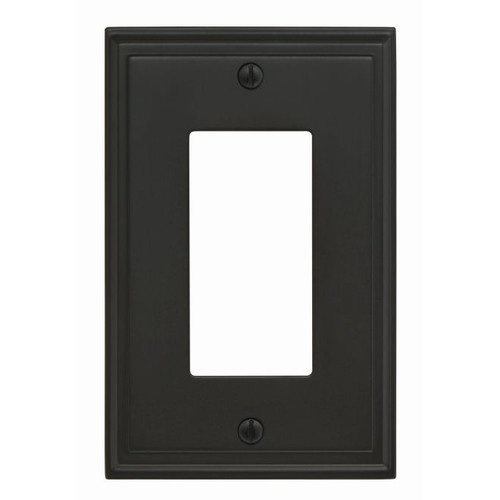 Amerock BP36518BBR 8-3/10" x 6-3/10" Mulholland Single Rocker Wall Plate Black Bronze Finish