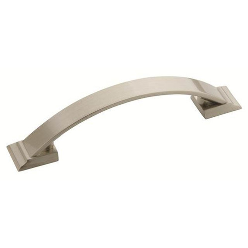 Amerock BP29355G10-10PACK Pack of 10 3-3/4" (96 mm) Center to Center Candler Cabinet Pull Satin Nickel Finish