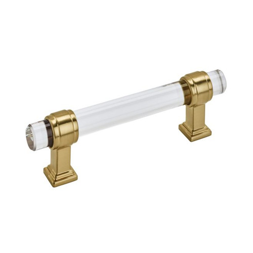 Amerock BP36654CCZ Glacio 3-3/4" Center to Center Cabinet Pull Clear by Champagne Bronze Finish