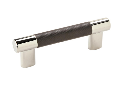 Amerock BP36557PNBBR 3" and 3-3/4" (76mm and 96mm) Center to Center and 3-3/4" Center to Center Esquire Cabinet Pull Polished Nickel by Black Bronze Finish