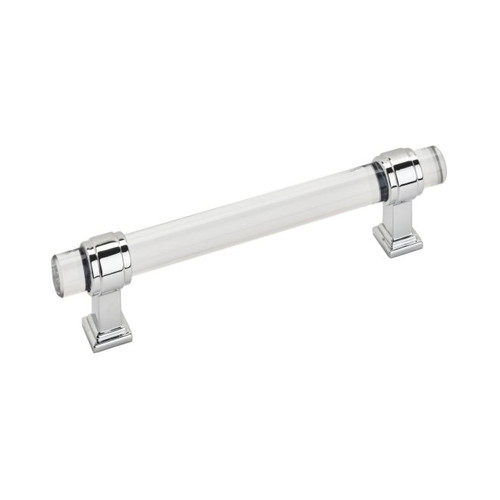 Amerock BP36655C26 Glacio 5-1/16" Center to Center Cabinet Pull Clear by Bright Chrome Finish