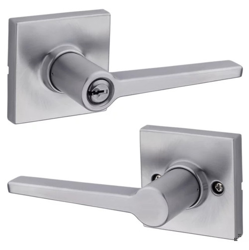 Safelock SL6500DALSQT-26D Daylon Lever with Square Rose Storeroom Lock with 4AL Latch and RCS Strike Satin Chrome Finish