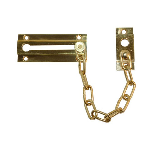 Don-Jo 1607-605 Polished Brass Chain Guard