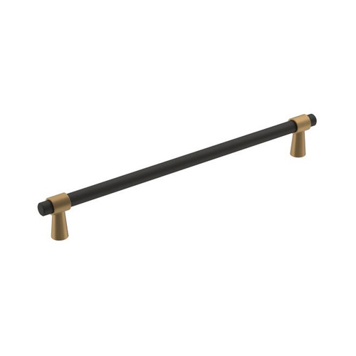 Amerock BP36861FBCZ Mergence 8-13/16" Center to Center Cabinet Pull Flat Black by Champagne Bronze Finish Amerock BP36861FBCZ Mergence 8-13/16" Center to Center Cabinet Pull Flat Black by Champagne Bronze Finish