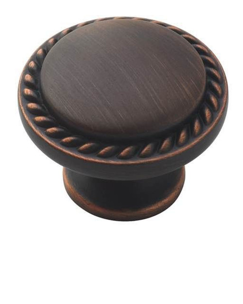 Amerock BP53001ORB-10PACK Pack of 10 1-3/16" (30 mm) Diameter Allison Value Cabinet Knob Oil Rubbed Bronze Finish