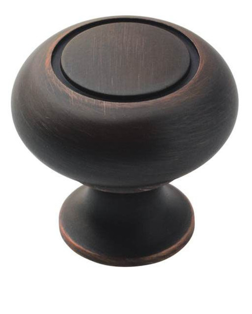 Amerock BP53011ORB 1-1/4" (32 mm) Diameter Allison Value Cabinet Knob Oil Rubbed Bronze Finish