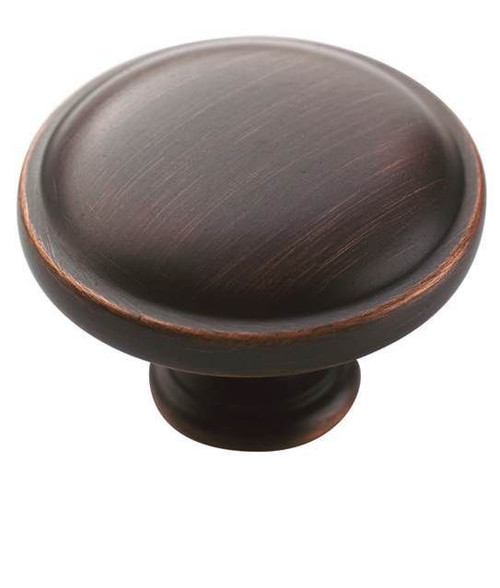 Amerock BP53015ORB-10PACK Pack of 10 1-1/4" (32 mm) Allison Cabinet Knob Oil Rubbed Bronze Finish