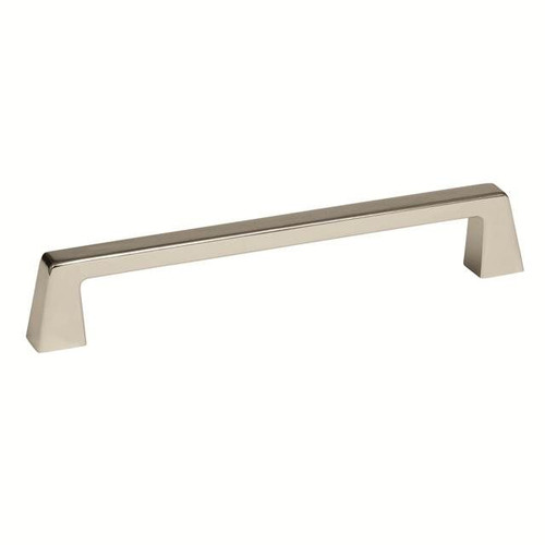 Amerock BP55278PN 6-5/16" (160 mm) Center to Center Blackrock Cabinet Pull Bright Nickel Finish