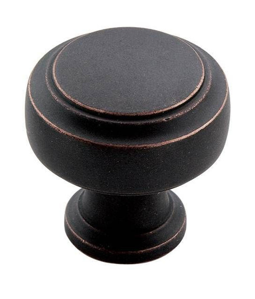 Amerock BP55312DOB 1-3/16" (30 mm) Highland Ridge Rectangular Cabinet Knob Dark Oiled Bronze Finish