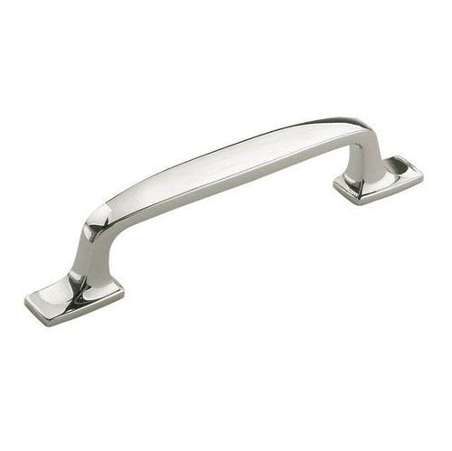 Amerock BP55317PN 3-3/4" (96 mm) Center to Center Highland Ridge Cabinet Pull Bright Nickel Finish