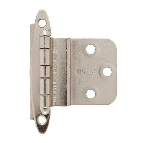 Amerock BPR341726 3/8" (10 mm) Inset Non Self Closing Face Mount Cabinet Hinge 2 Pack Bright Chrome Finish Amerock BPR341726 3/8" (10 mm) Inset Non Self Closing Face Mount Cabinet Hinge 2 Pack Bright Chrome Finish