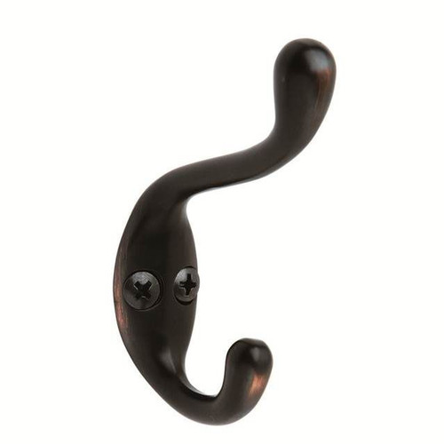 Amerock H55445ORB Medium Coat and Hat Hook Oil Rubbed Bronze Finish